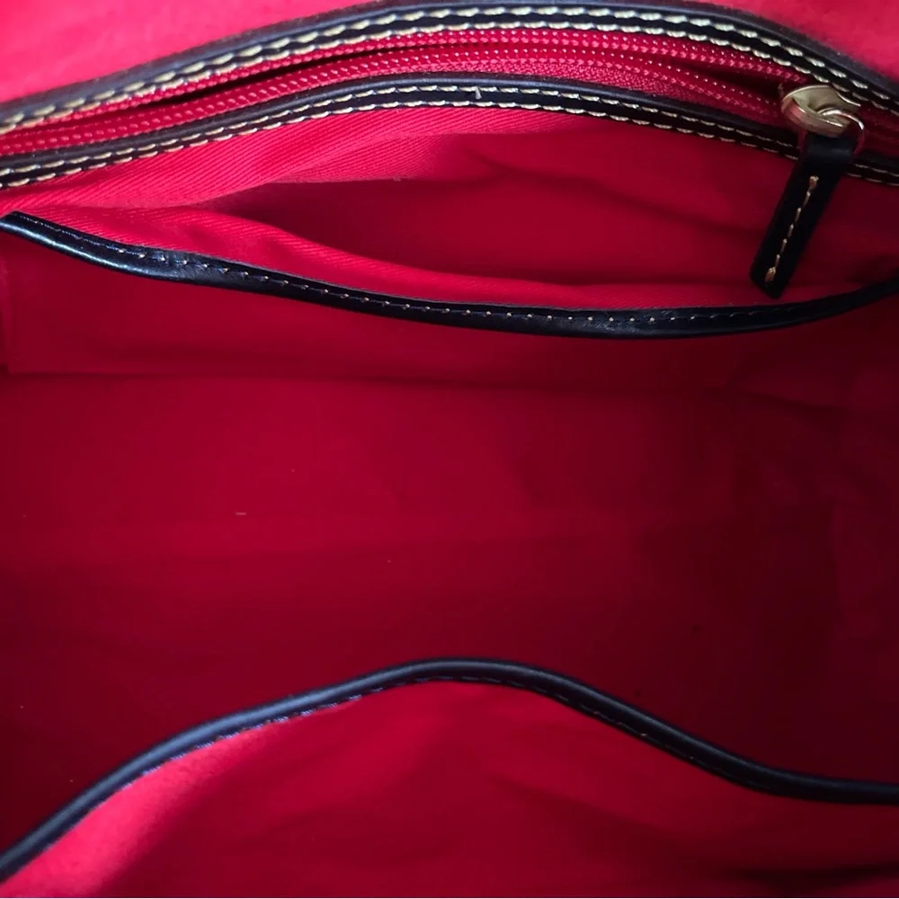 Dooney & Bourke, Florentine Satchel (Navy) REGULAR SIZE NOT MINI - Picture 9 of 14